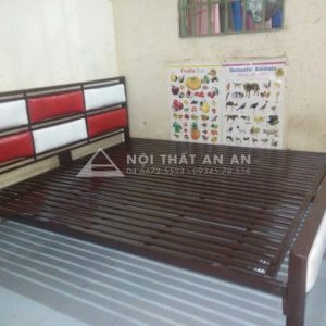 Giường sắt hộp An An- Giường đôi cao cấp giá rẻ Hà Nội rộng 1m4x2m-MSP: GSHAA22
