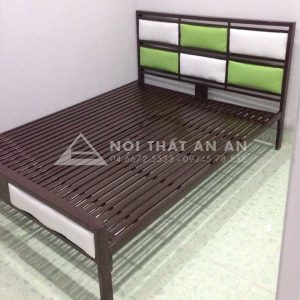 Giường sắt hộp An An- Giường đôi cao cấp giá rẻ Hà Nội rộng 1m4x2m-MSP: GSHAA22