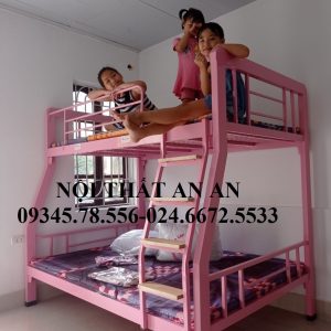 giường tầng sắt, giường sắt 2 tầng giá rẻ Hà Nội