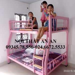 giường tầng sắt, giường sắt 2 tầng giá rẻ Hà Nội