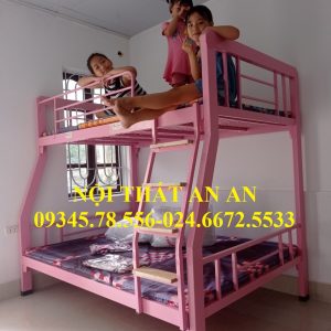 giường tầng sắt, giường sắt 2 tầng giá rẻ Hà Nội