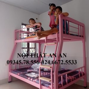 giường tầng sắt, giường sắt 2 tầng giá rẻ Hà Nội