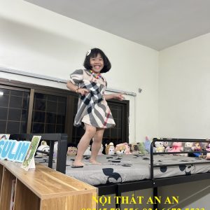 giường sắt 2 tầng khổ rộng 1m6x2m siêu khỏe-nội thất an an hà nội