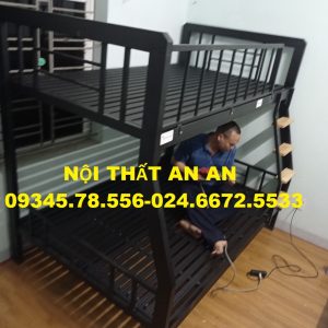 giường tầng sắt giá rẻ, giường 2 tầng sắt khỏe đẹp
