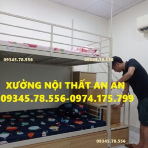 giuong tang sat, giuong tang cau thang ben hong, giuong cau thang bac, giường tầng cho bé, giường cầu thang bậc, giường tầng