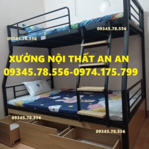 Giường tầng sắt, giương sắt, giường tầng giá rẻ, giuong tang,