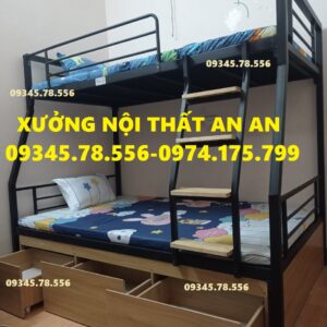 Giường tầng sắt, giương sắt, giường tầng giá rẻ, giuong tang,